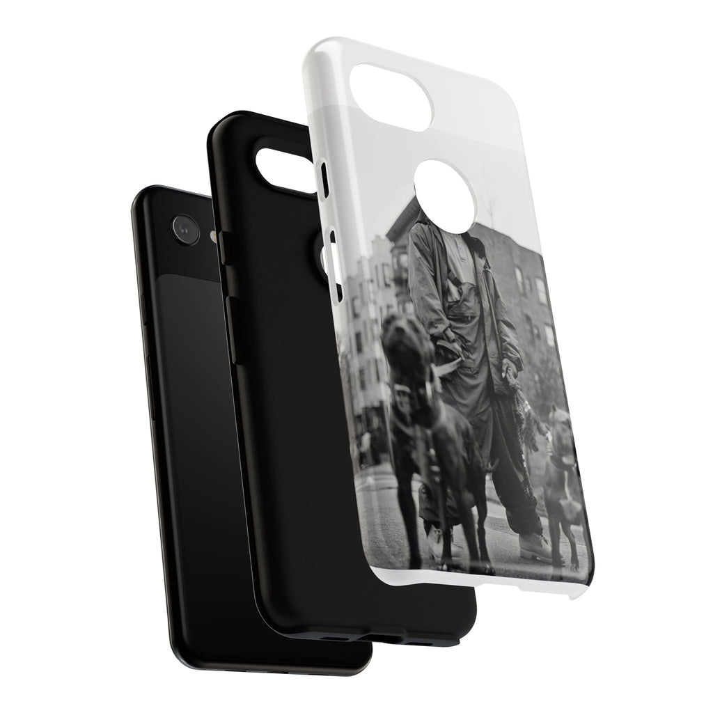Black & White DMX Tough Phone Case, Urban Style Cover, Pet Lover Gift, Trendy Cell Phone Accessory, Durable Protection