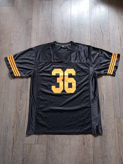 Wu Tang Clan black and yellow football jersey - The 36 Chambers edition