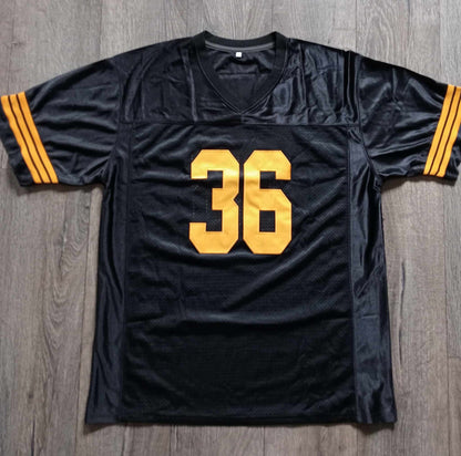 Wu Tang Clan black and yellow football jersey - The 36 Chambers edition