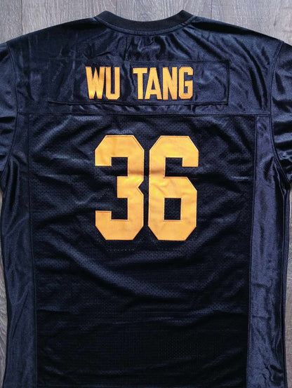 Wu Tang Clan black and yellow football jersey - The 36 Chambers edition