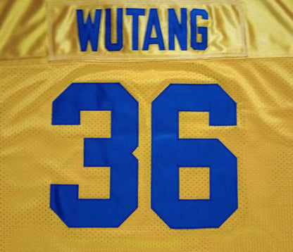 Wu Tang blue and gold football jersey - The 36 Chambers edition