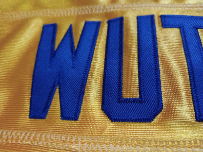 Wu Tang blue and gold football jersey - The 36 Chambers edition