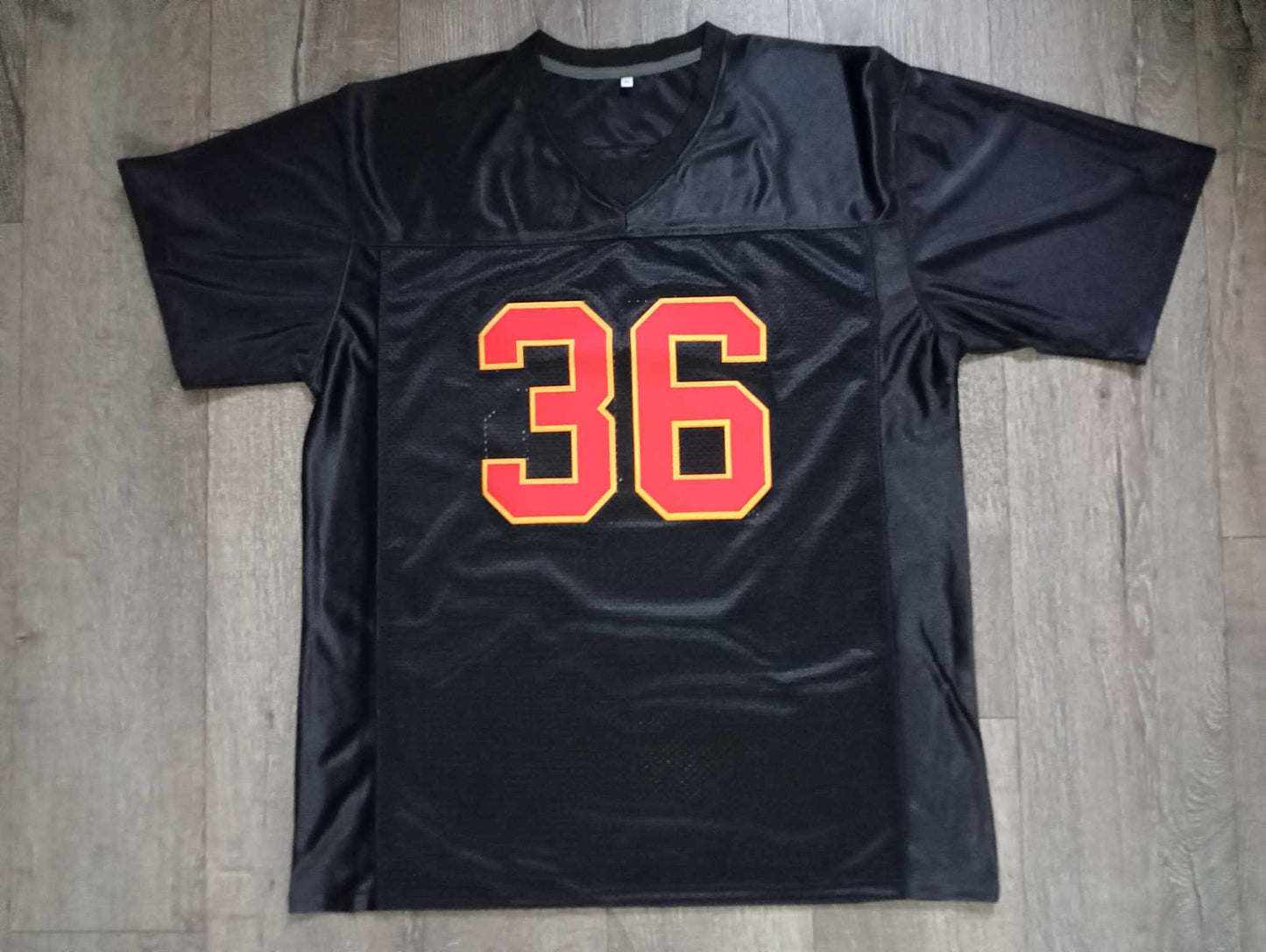 Wu Tang Clan black, red and yellow football jersey - The 36 Chambers edition