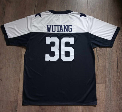 Wu Tang Clan black and white football jersey - The 36 Chambers edition