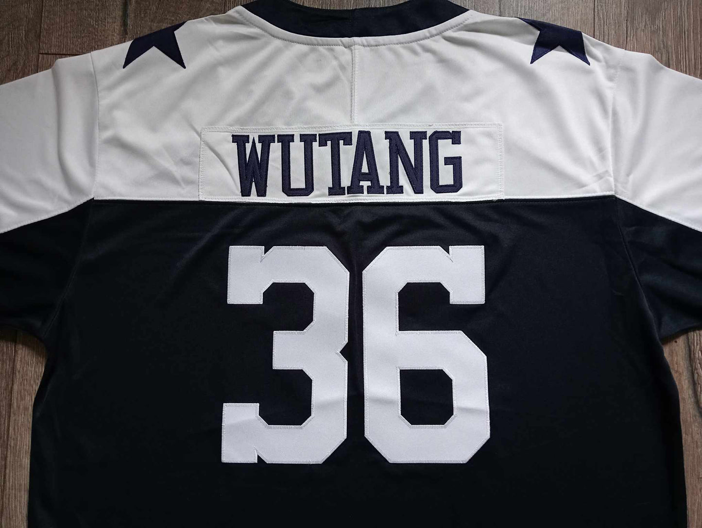 Wu Tang Clan black and white football jersey - The 36 Chambers edition