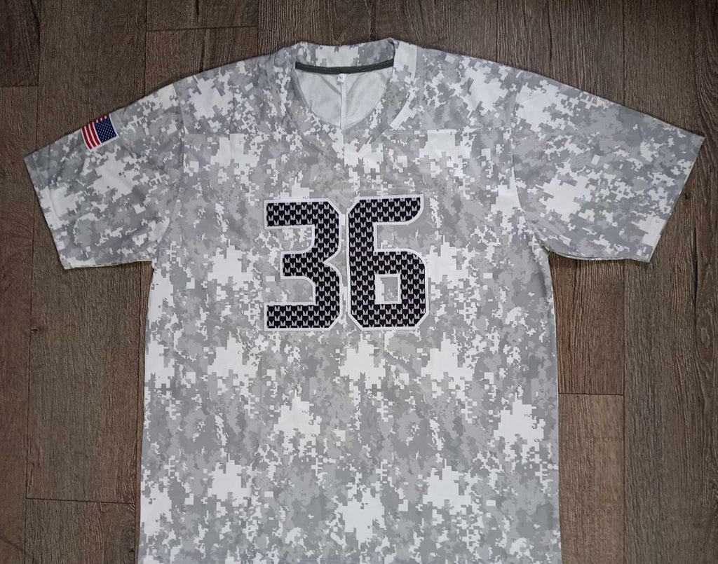 Wu Tang Clan camouflage football jersey - The 36 Chambers edition