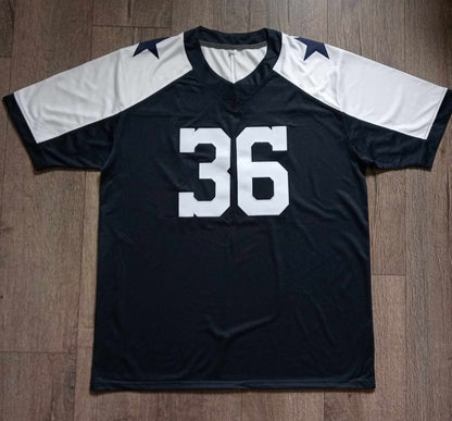 Wu Tang Clan black and white football jersey - The 36 Chambers edition