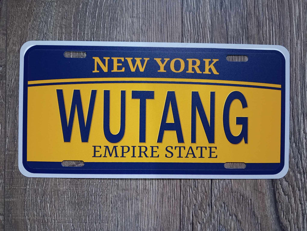 New York Wu Tang Empire State License Plate