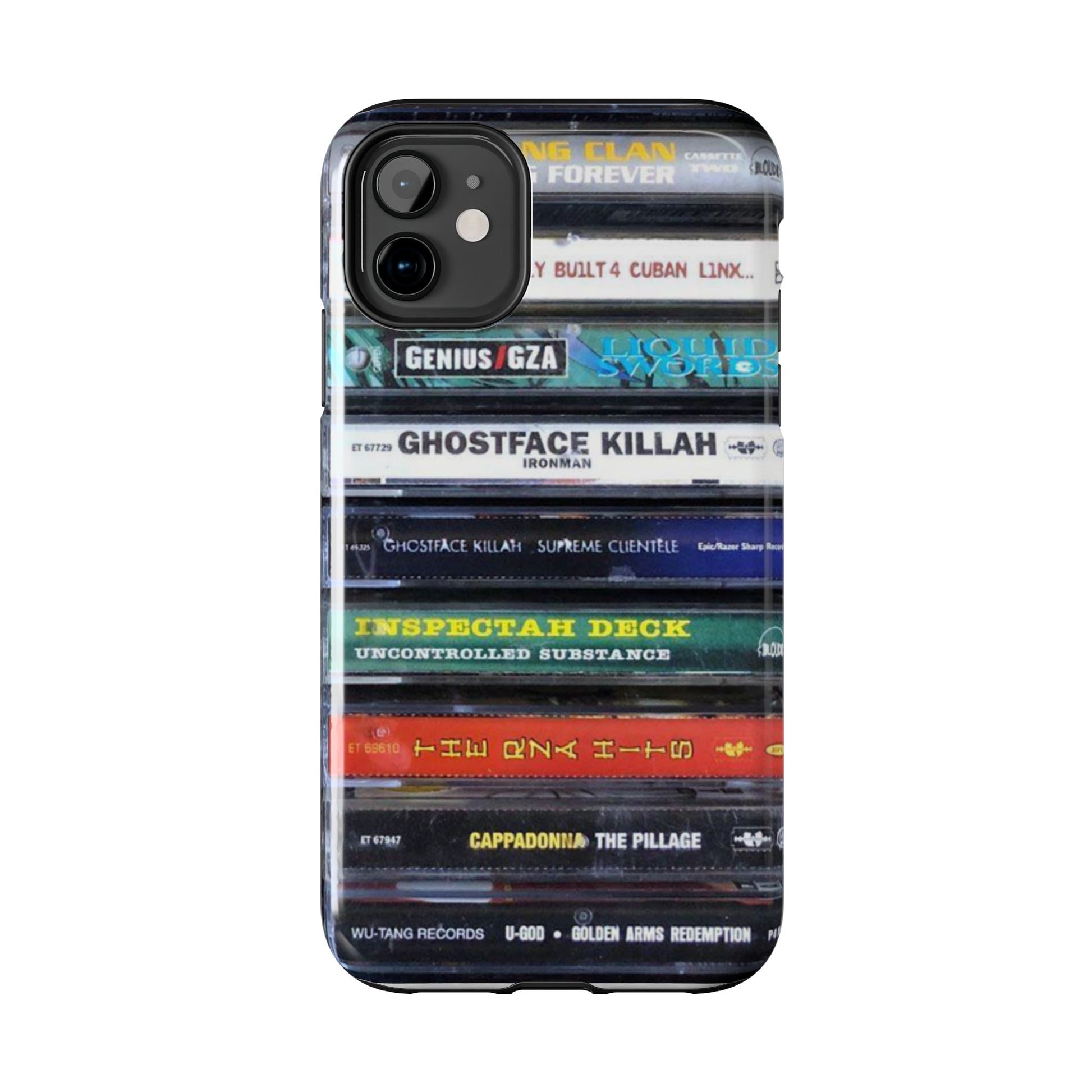 Hip Hop Music Cassette Phone Case | Tough Phone Covers for Music Lovers, Wu solo albums Gifts, Rap Phone Accessories