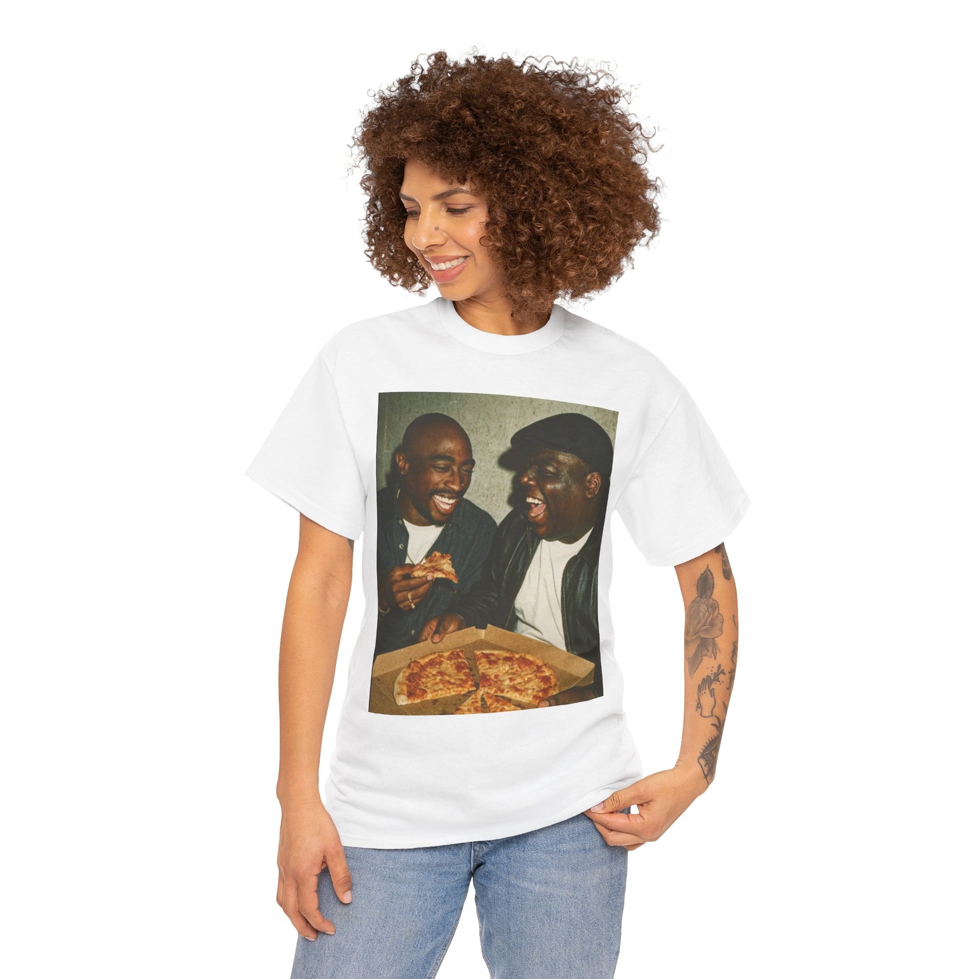 Nostalgic 2Pac and Biggie Hip-Hop Tee, Perfect for Music Lovers, Streetwear, Gifts for Friends, Casual Wear