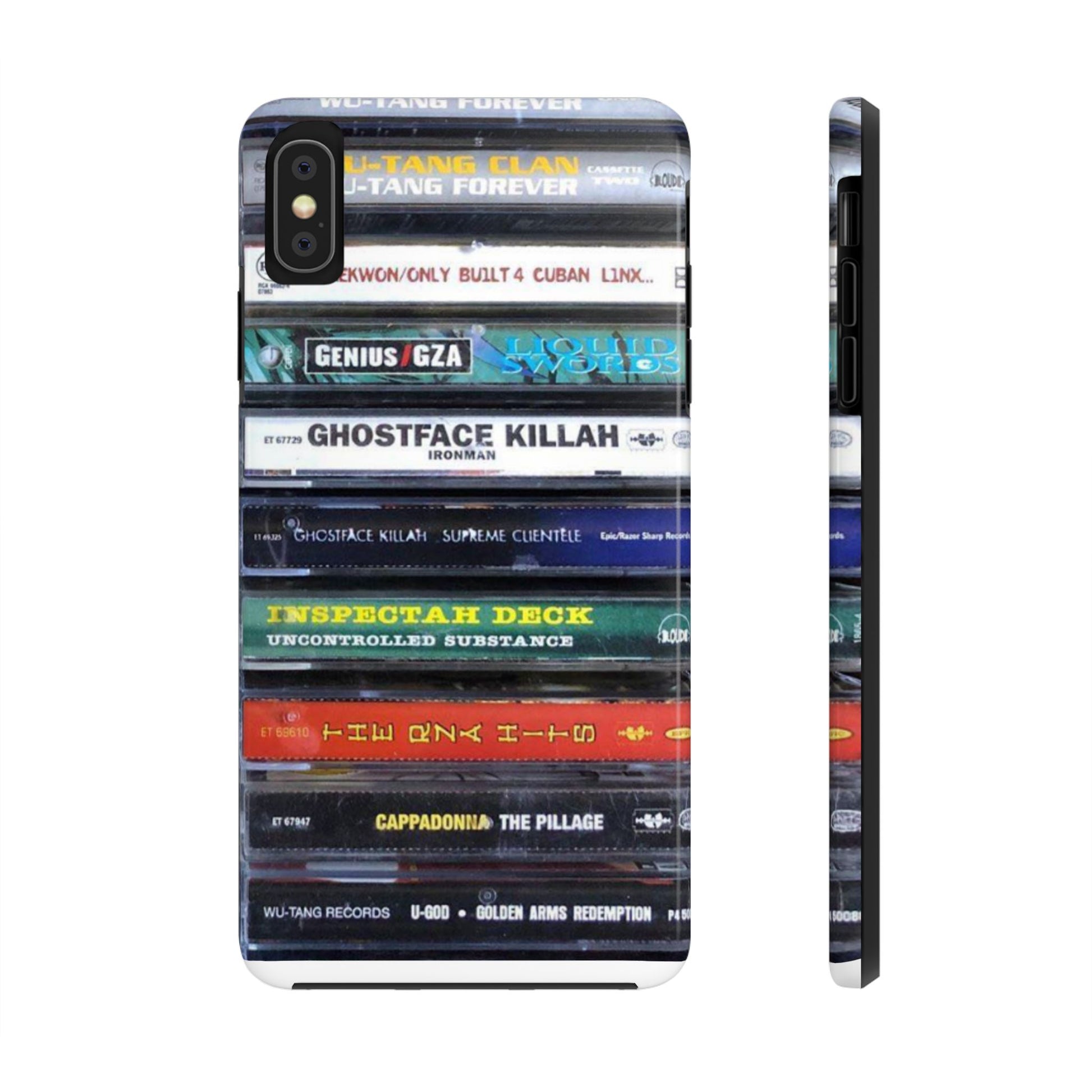 Hip Hop Music Cassette Phone Case | Tough Phone Covers for Music Lovers, Wu solo albums Gifts, Rap Phone Accessories