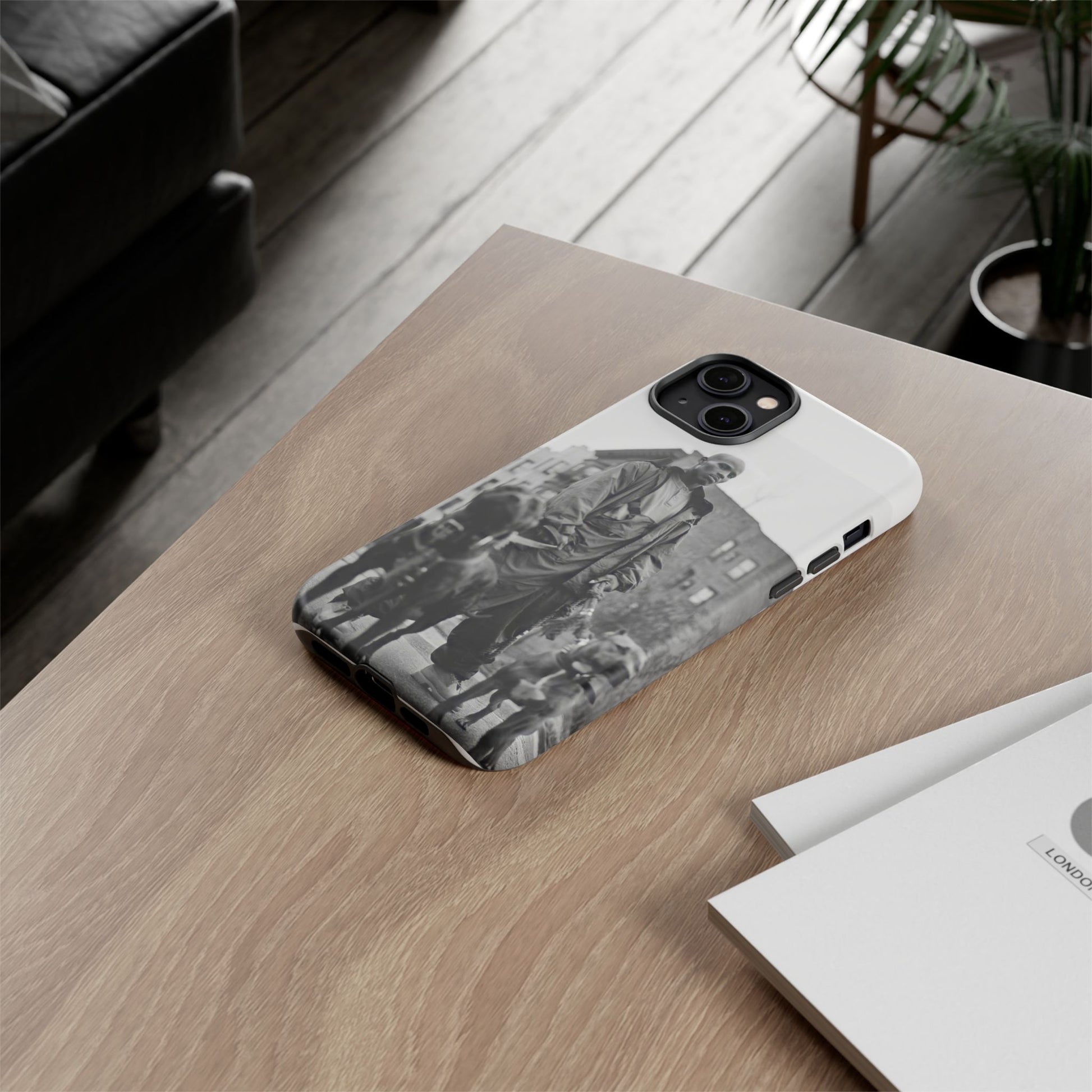 Black & White DMX Tough Phone Case, Urban Style Cover, Pet Lover Gift, Trendy Cell Phone Accessory, Durable Protection