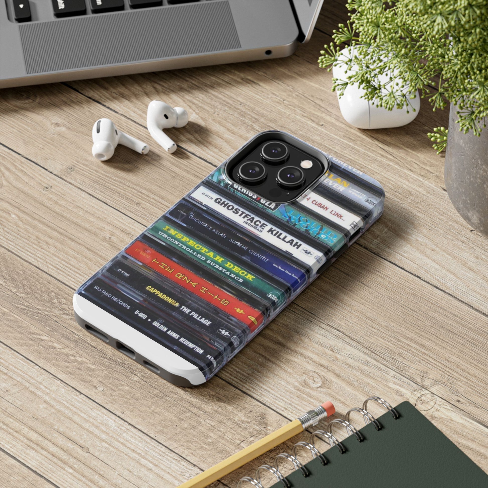 Hip Hop Music Cassette Phone Case | Tough Phone Covers for Music Lovers, Wu solo albums Gifts, Rap Phone Accessories