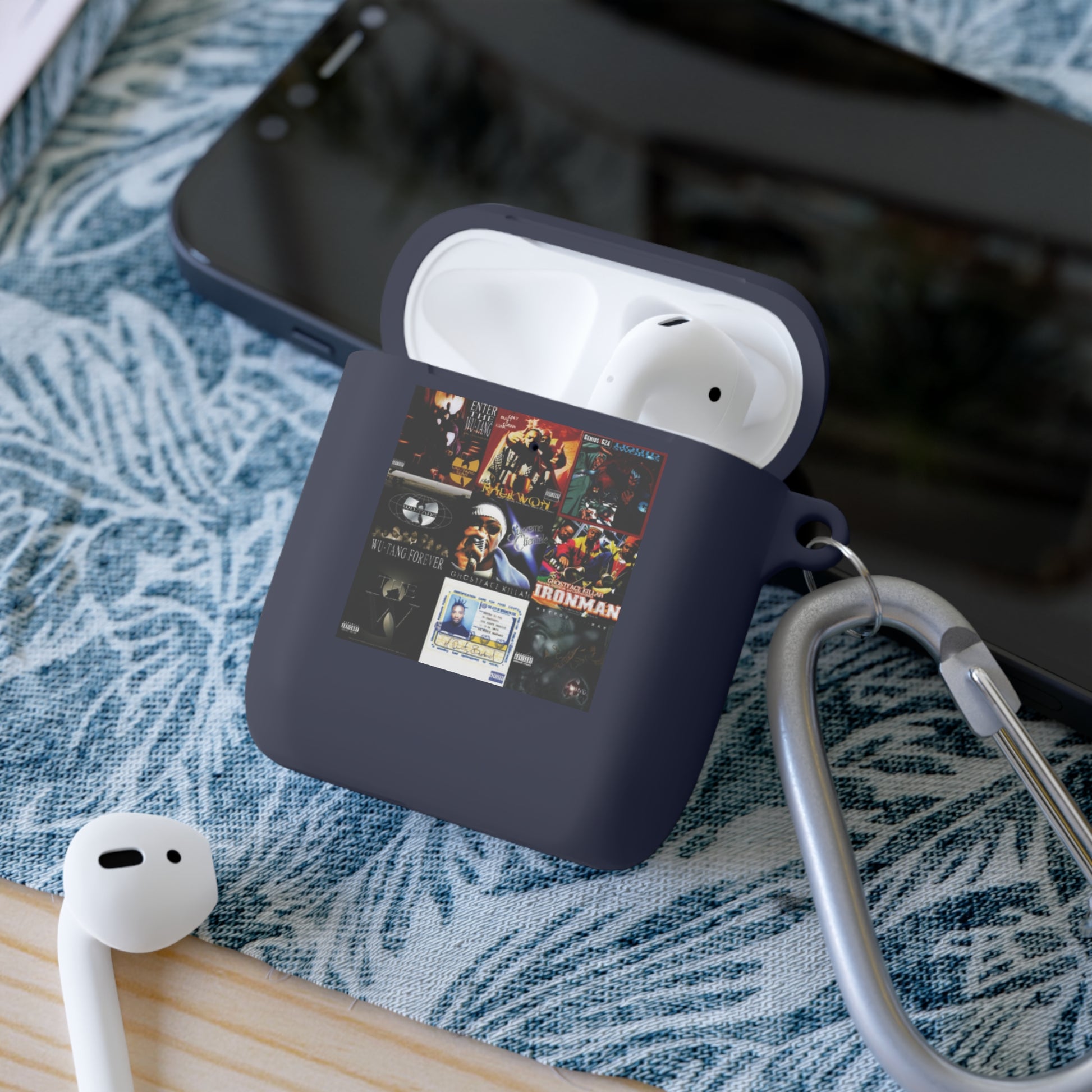 Stylish AirPods Case Cover with Music Design, Perfect for Music Lovers, Wu AirPods Pro, Unique Gift for Gamers, Hip Hop culture