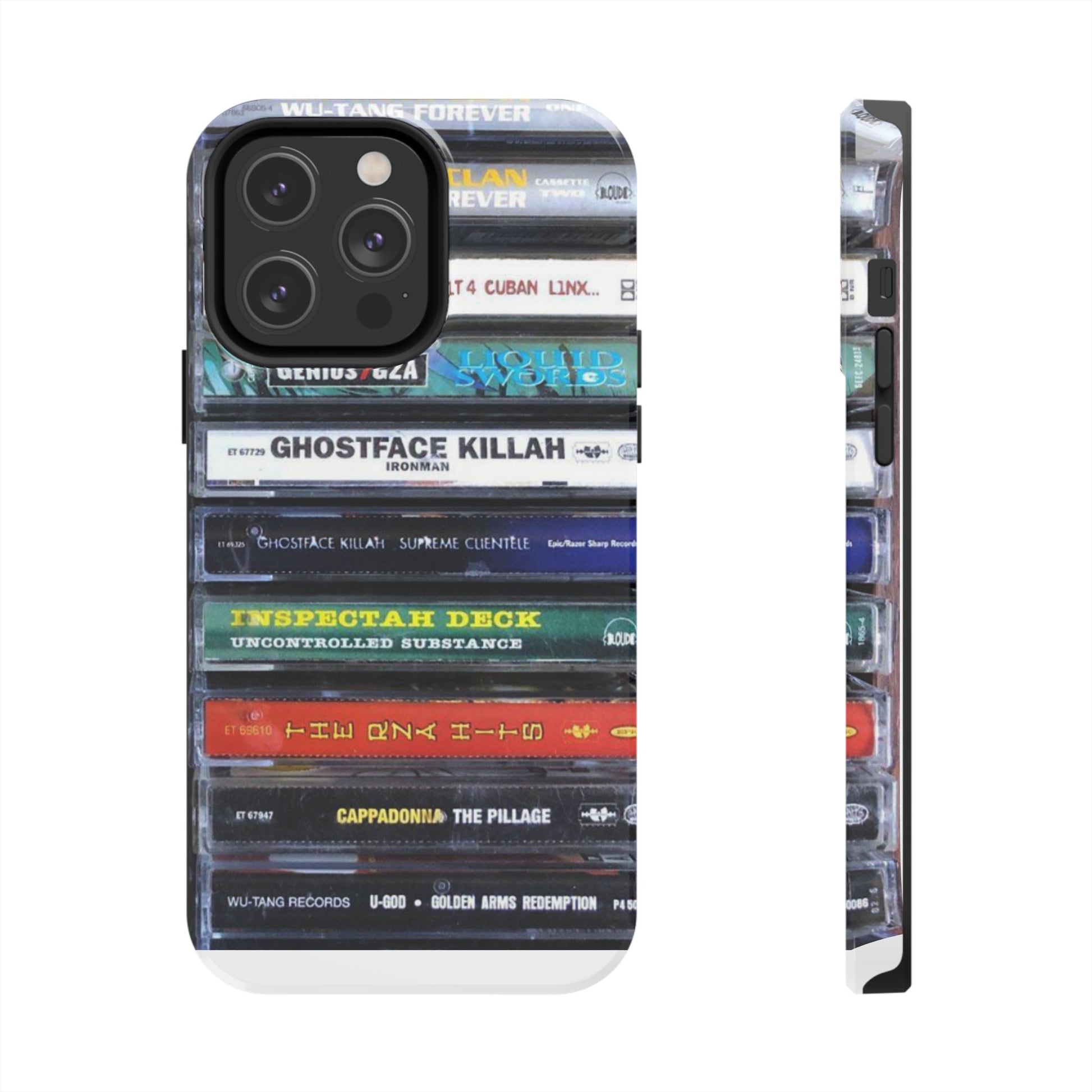 Hip Hop Music Cassette Phone Case | Tough Phone Covers for Music Lovers, Wu solo albums Gifts, Rap Phone Accessories