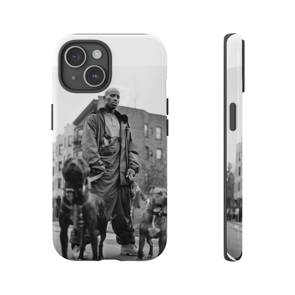Black & White DMX Tough Phone Case, Urban Style Cover, Pet Lover Gift, Trendy Cell Phone Accessory, Durable Protection