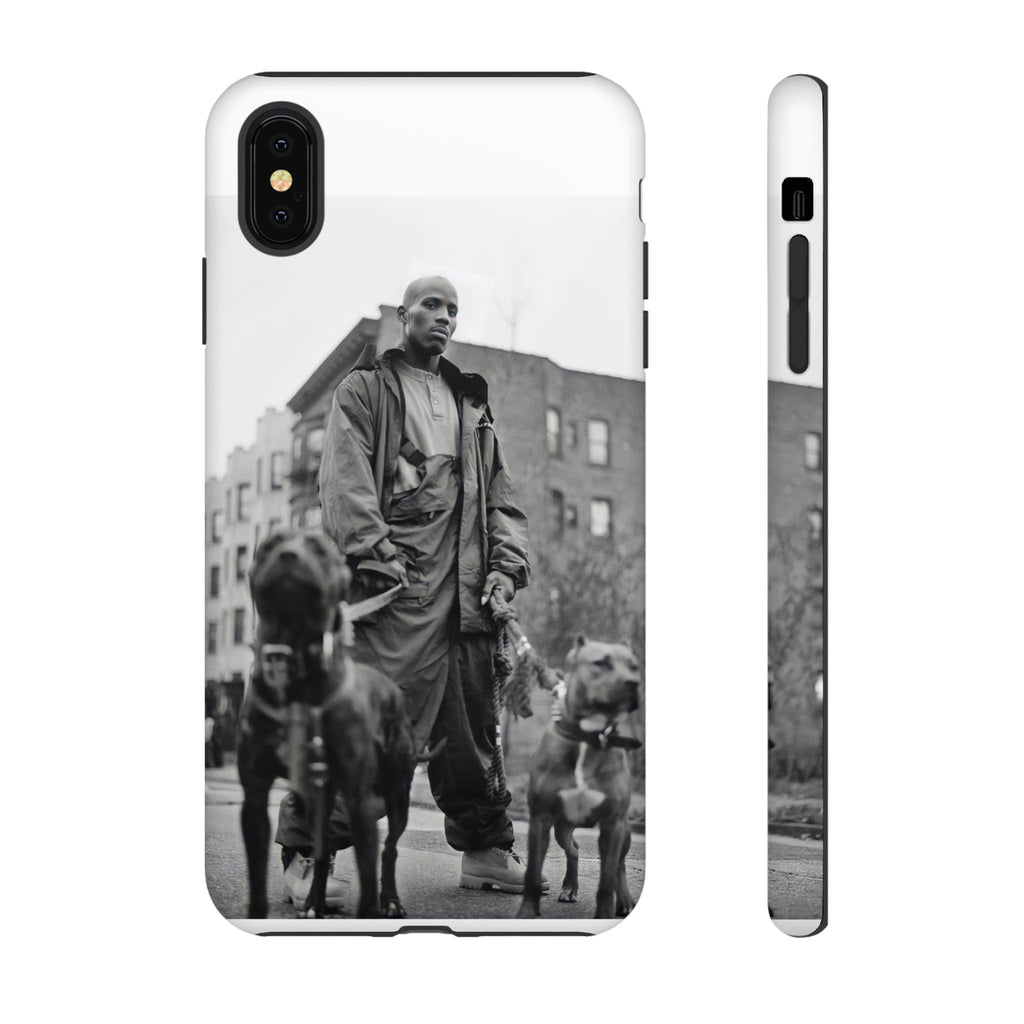 Black & White DMX Tough Phone Case, Urban Style Cover, Pet Lover Gift, Trendy Cell Phone Accessory, Durable Protection
