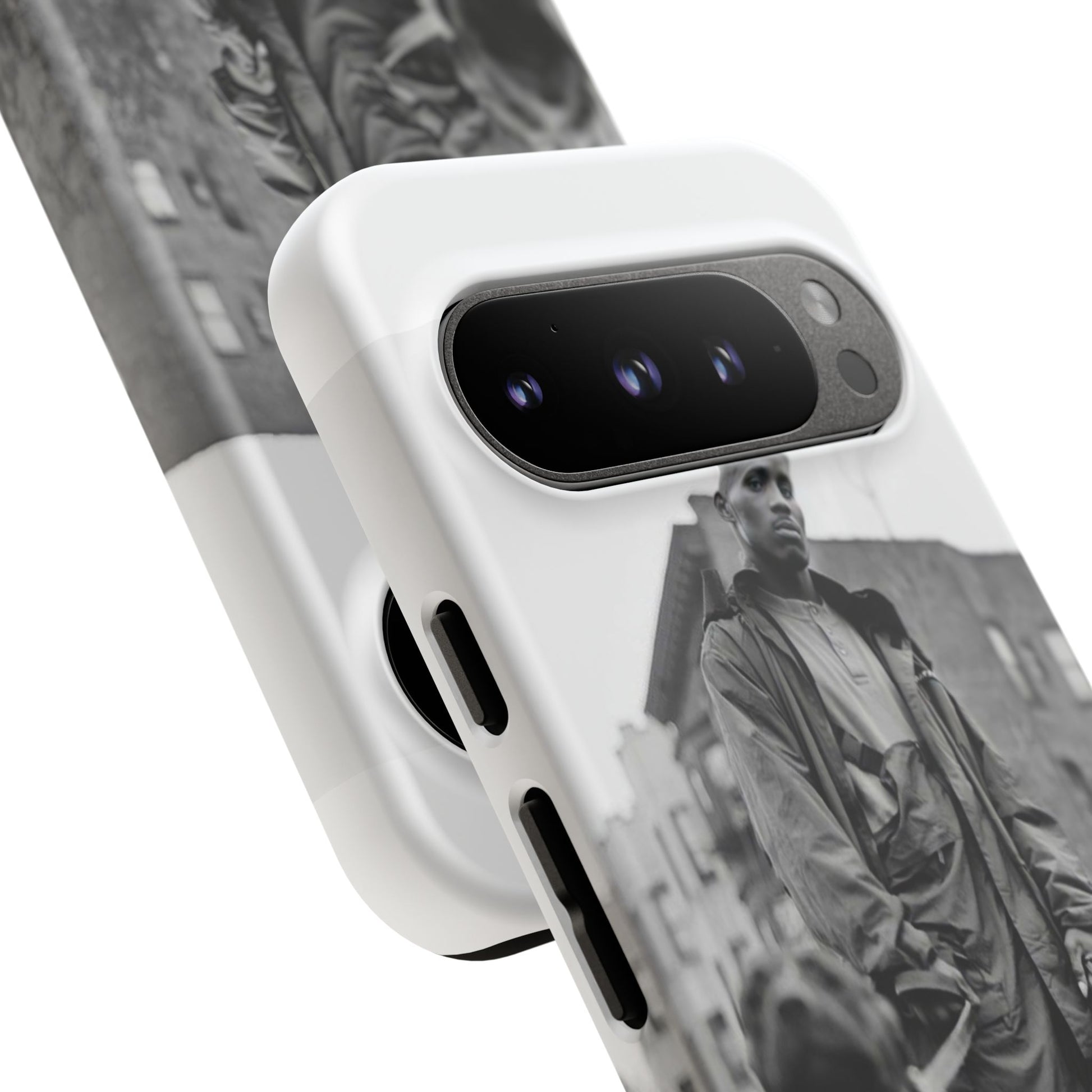 Black & White DMX Tough Phone Case, Urban Style Cover, Pet Lover Gift, Trendy Cell Phone Accessory, Durable Protection