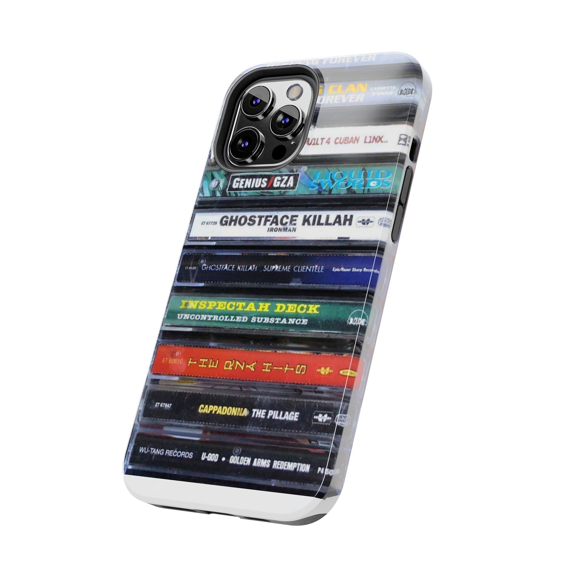Hip Hop Music Cassette Phone Case | Tough Phone Covers for Music Lovers, Wu solo albums Gifts, Rap Phone Accessories