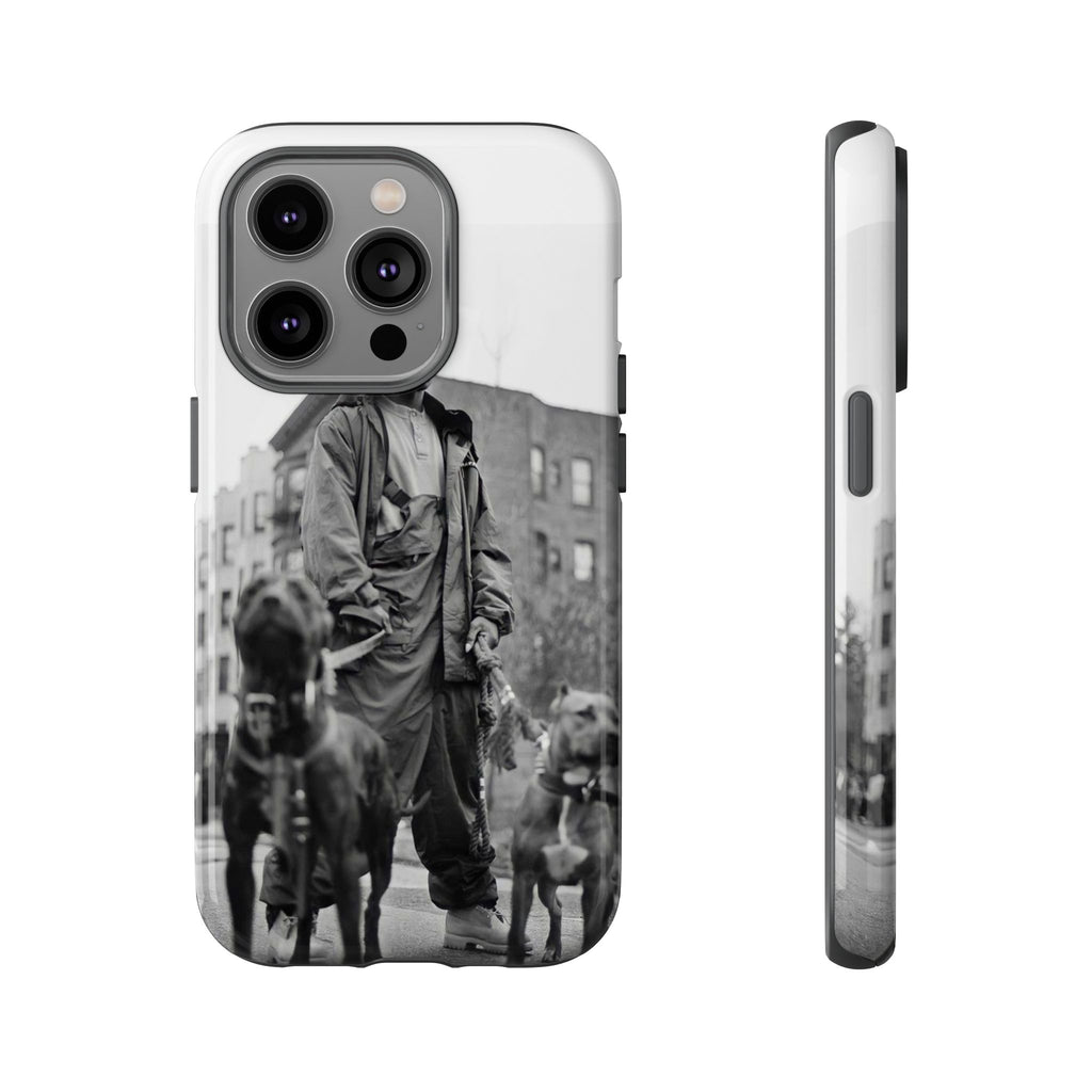 Black & White DMX Tough Phone Case, Urban Style Cover, Pet Lover Gift, Trendy Cell Phone Accessory, Durable Protection