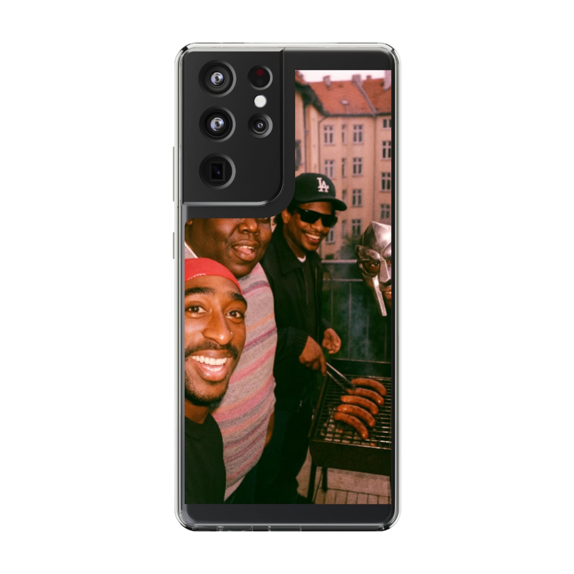 Hip-Hop Legends Clear Case for iPhone, Vintage Rapper Phone Cover, Clear TPU Case, Music Lover Gift, Pop Culture Accessories
