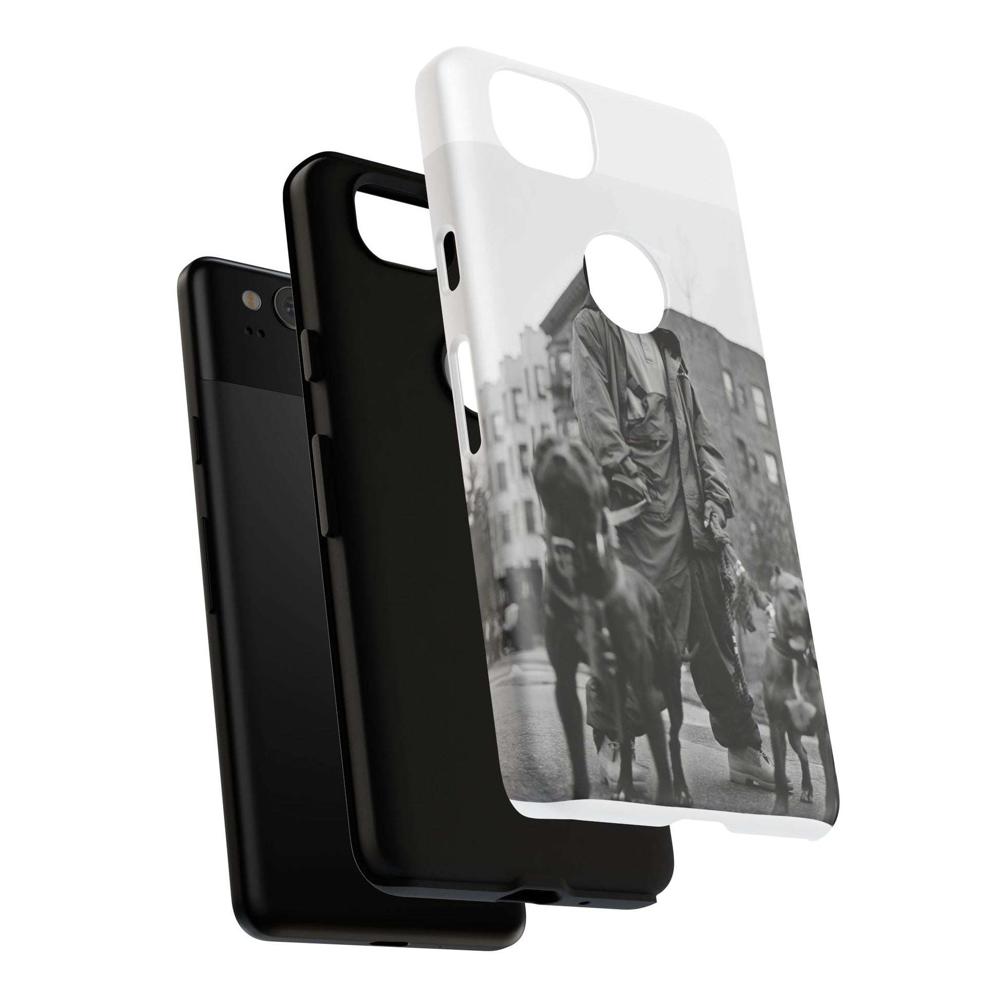 Black & White DMX Tough Phone Case, Urban Style Cover, Pet Lover Gift, Trendy Cell Phone Accessory, Durable Protection