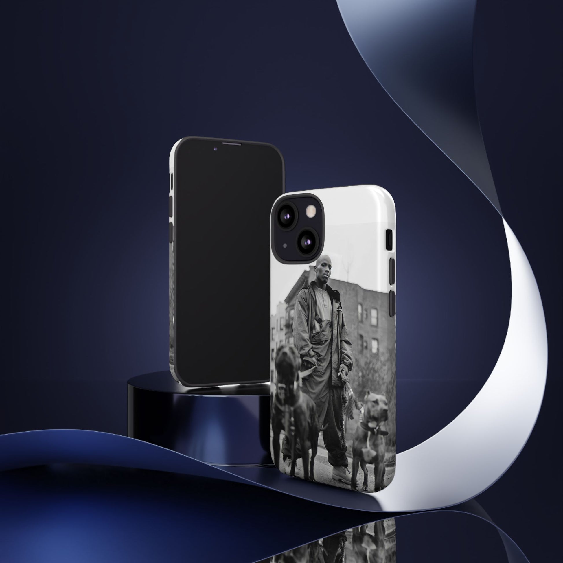 Black & White DMX Tough Phone Case, Urban Style Cover, Pet Lover Gift, Trendy Cell Phone Accessory, Durable Protection