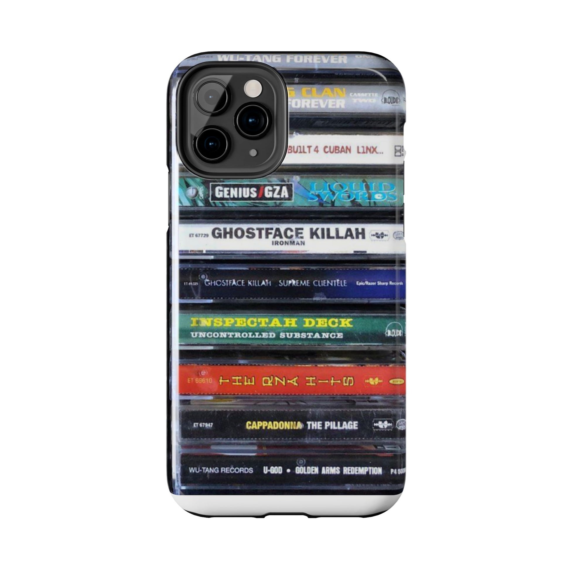 Hip Hop Music Cassette Phone Case | Tough Phone Covers for Music Lovers, Wu solo albums Gifts, Rap Phone Accessories