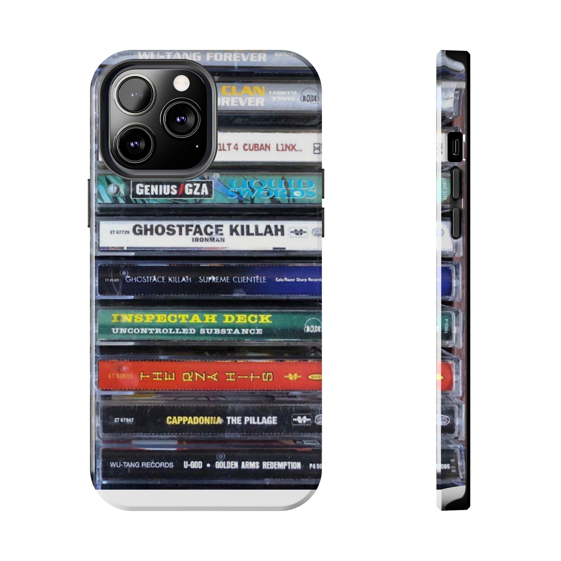 Hip Hop Music Cassette Phone Case | Tough Phone Covers for Music Lovers, Wu solo albums Gifts, Rap Phone Accessories