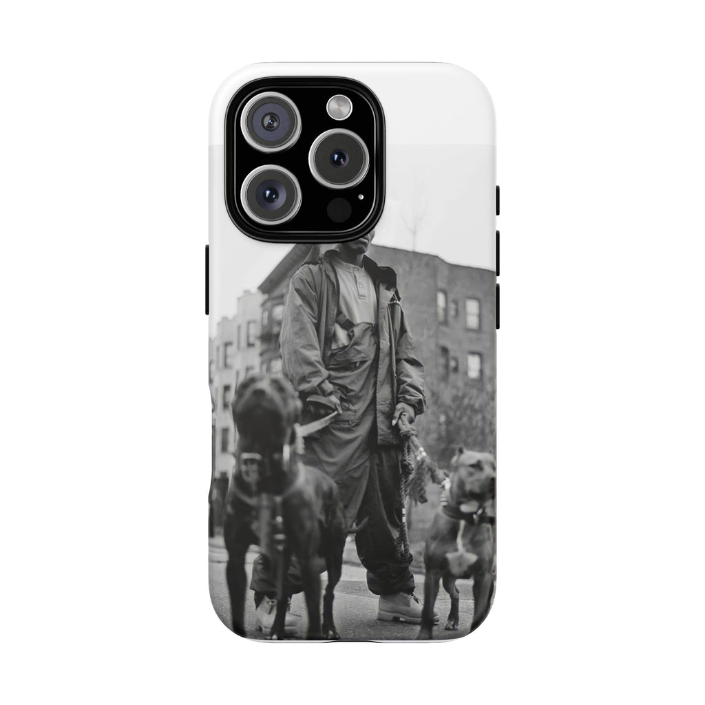 Black & White DMX Tough Phone Case, Urban Style Cover, Pet Lover Gift, Trendy Cell Phone Accessory, Durable Protection