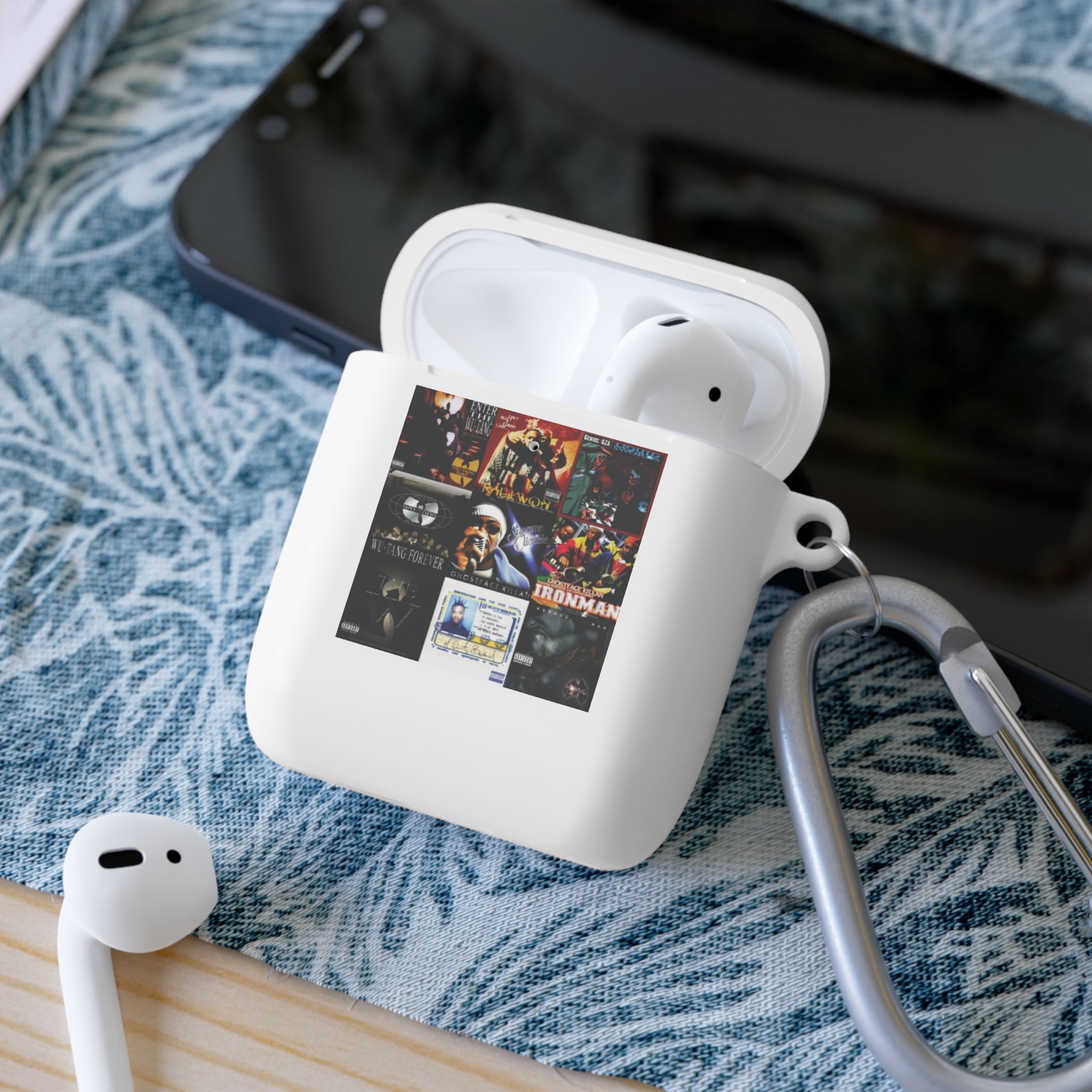Stylish AirPods Case Cover with Music Design, Perfect for Music Lovers, Wu AirPods Pro, Unique Gift for Gamers, Hip Hop culture