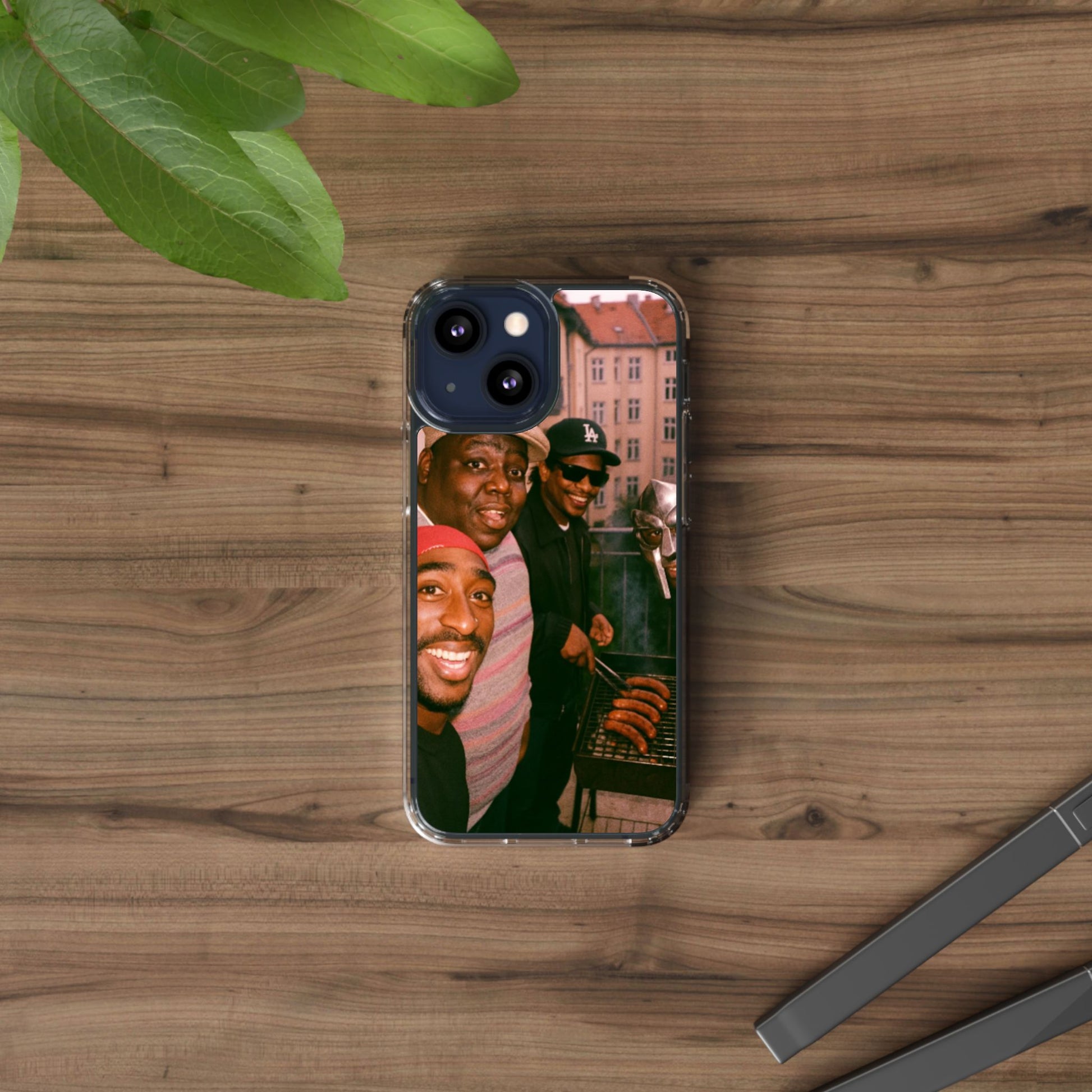 Hip-Hop Legends Clear Case for iPhone, Vintage Rapper Phone Cover, Clear TPU Case, Music Lover Gift, Pop Culture Accessories