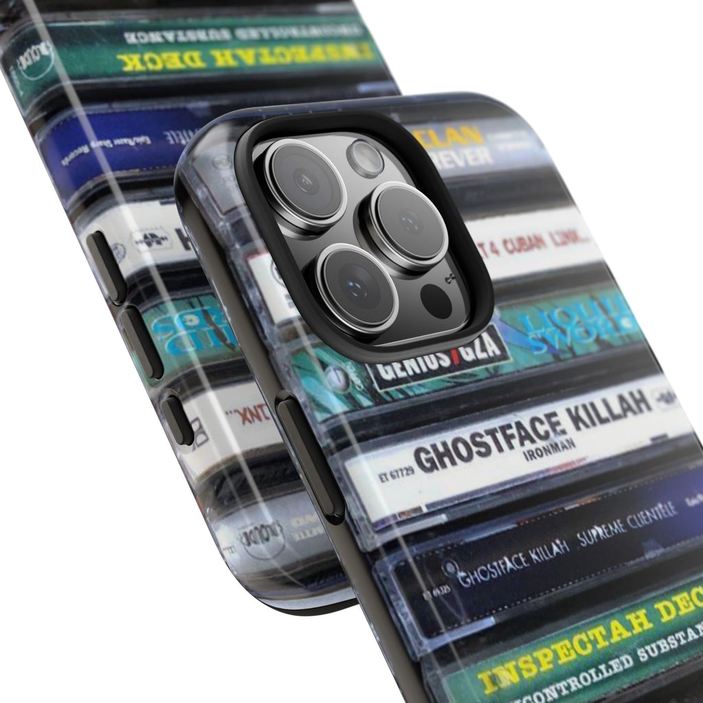 Hip Hop Music Cassette Phone Case | Tough Phone Covers for Music Lovers, Wu solo albums Gifts, Rap Phone Accessories