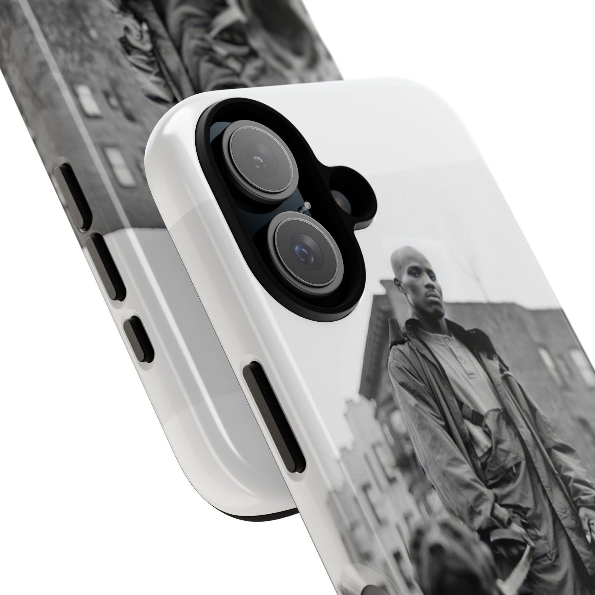 Black & White DMX Tough Phone Case, Urban Style Cover, Pet Lover Gift, Trendy Cell Phone Accessory, Durable Protection