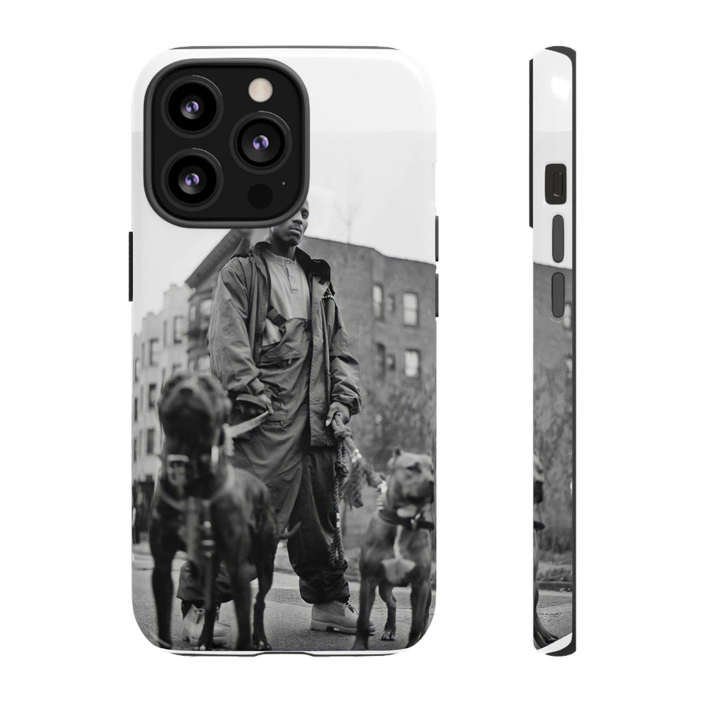 Black & White DMX Tough Phone Case, Urban Style Cover, Pet Lover Gift, Trendy Cell Phone Accessory, Durable Protection