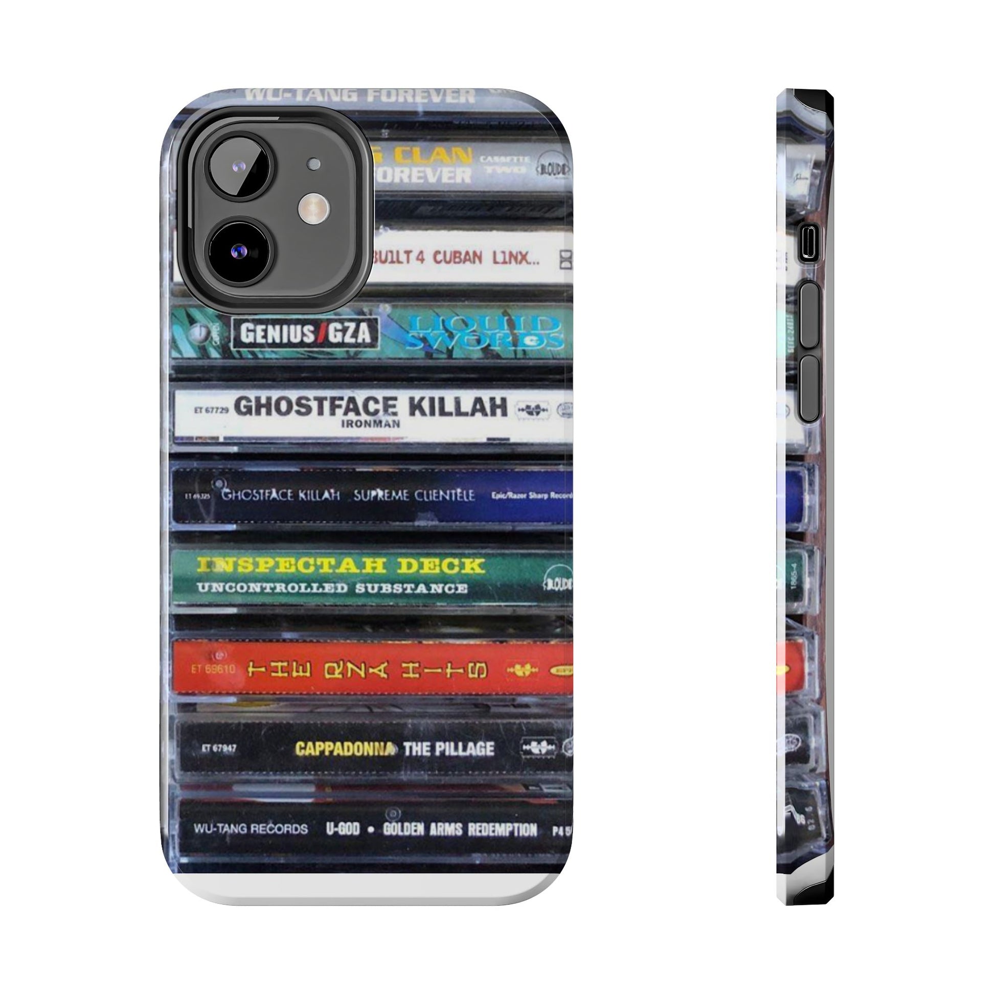 Hip Hop Music Cassette Phone Case | Tough Phone Covers for Music Lovers, Wu solo albums Gifts, Rap Phone Accessories