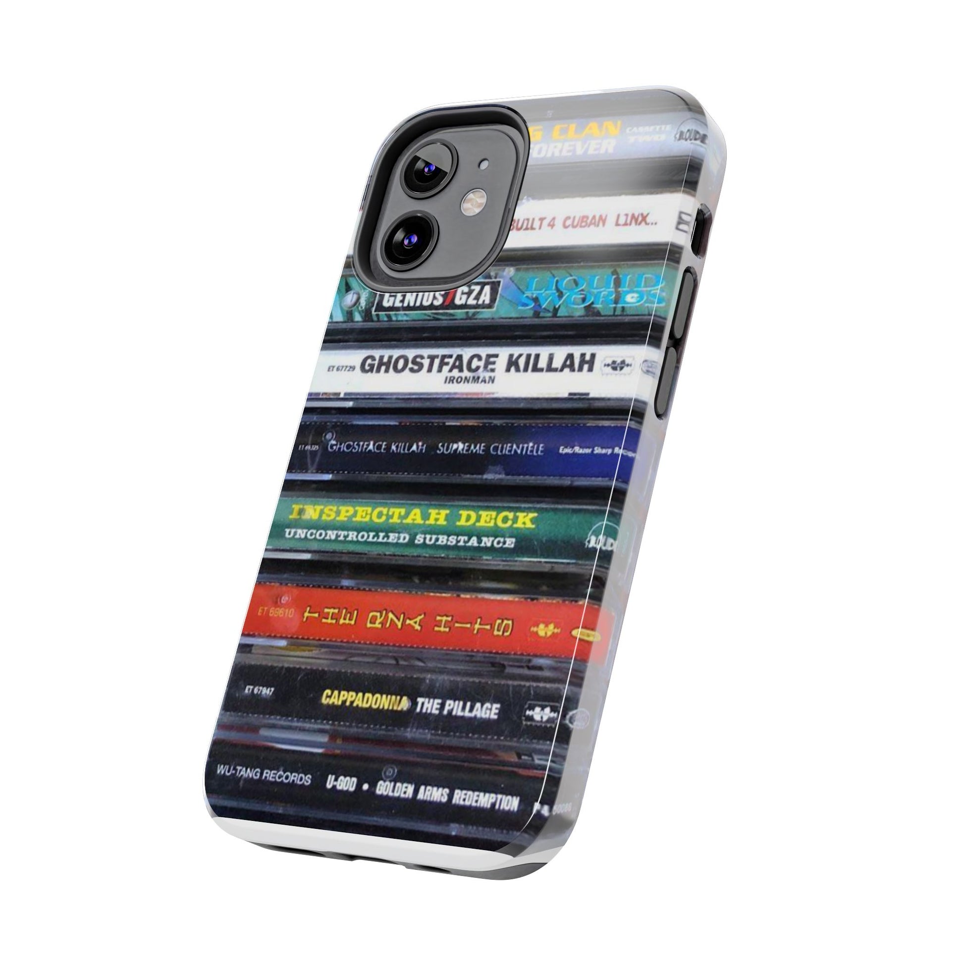 Hip Hop Music Cassette Phone Case | Tough Phone Covers for Music Lovers, Wu solo albums Gifts, Rap Phone Accessories