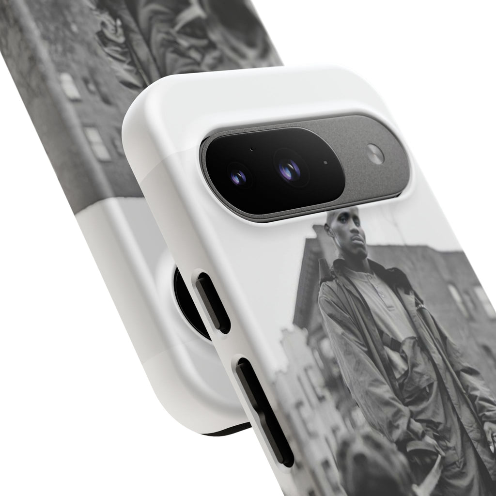 Black & White DMX Tough Phone Case, Urban Style Cover, Pet Lover Gift, Trendy Cell Phone Accessory, Durable Protection