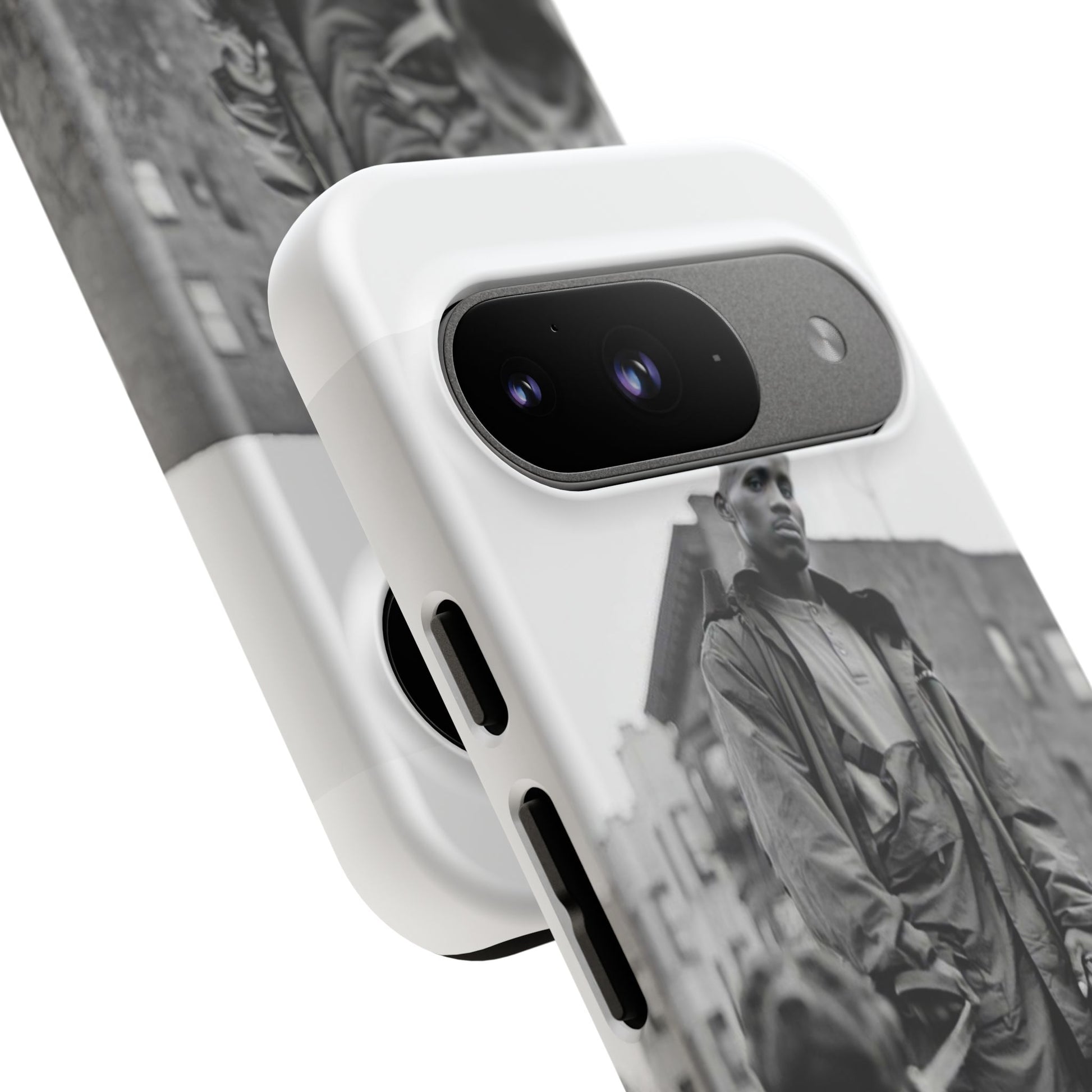 Black & White DMX Tough Phone Case, Urban Style Cover, Pet Lover Gift, Trendy Cell Phone Accessory, Durable Protection