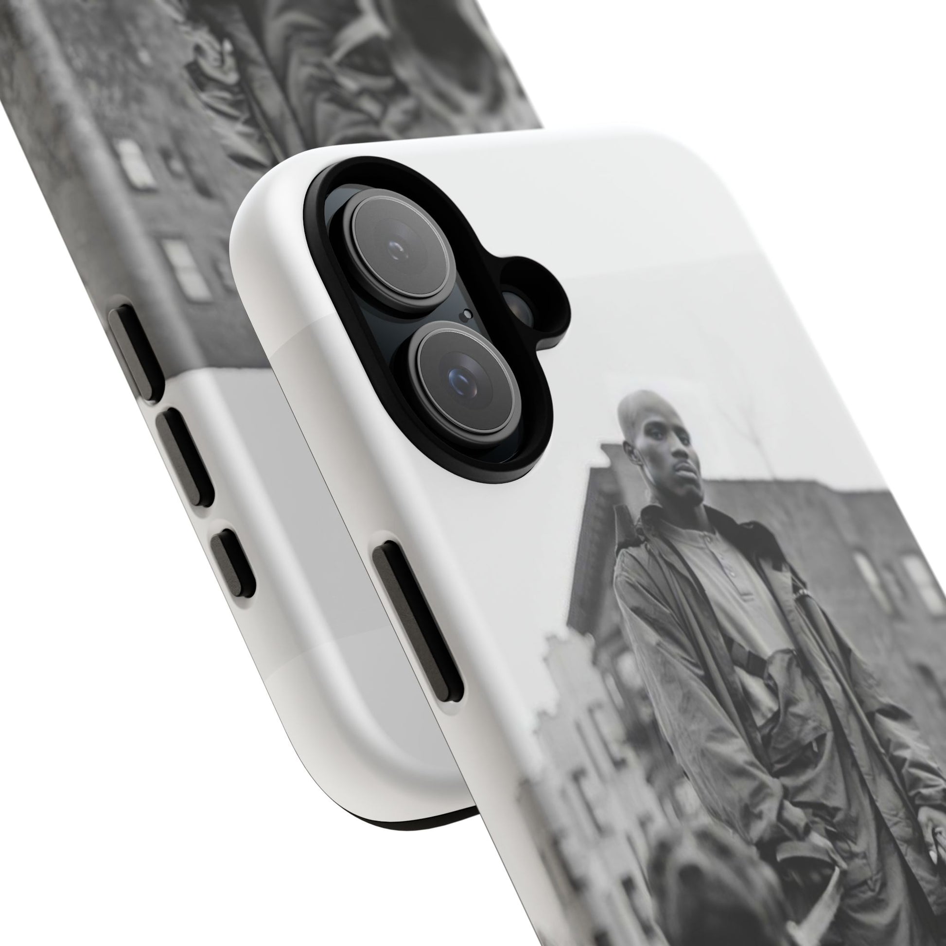 Black & White DMX Tough Phone Case, Urban Style Cover, Pet Lover Gift, Trendy Cell Phone Accessory, Durable Protection
