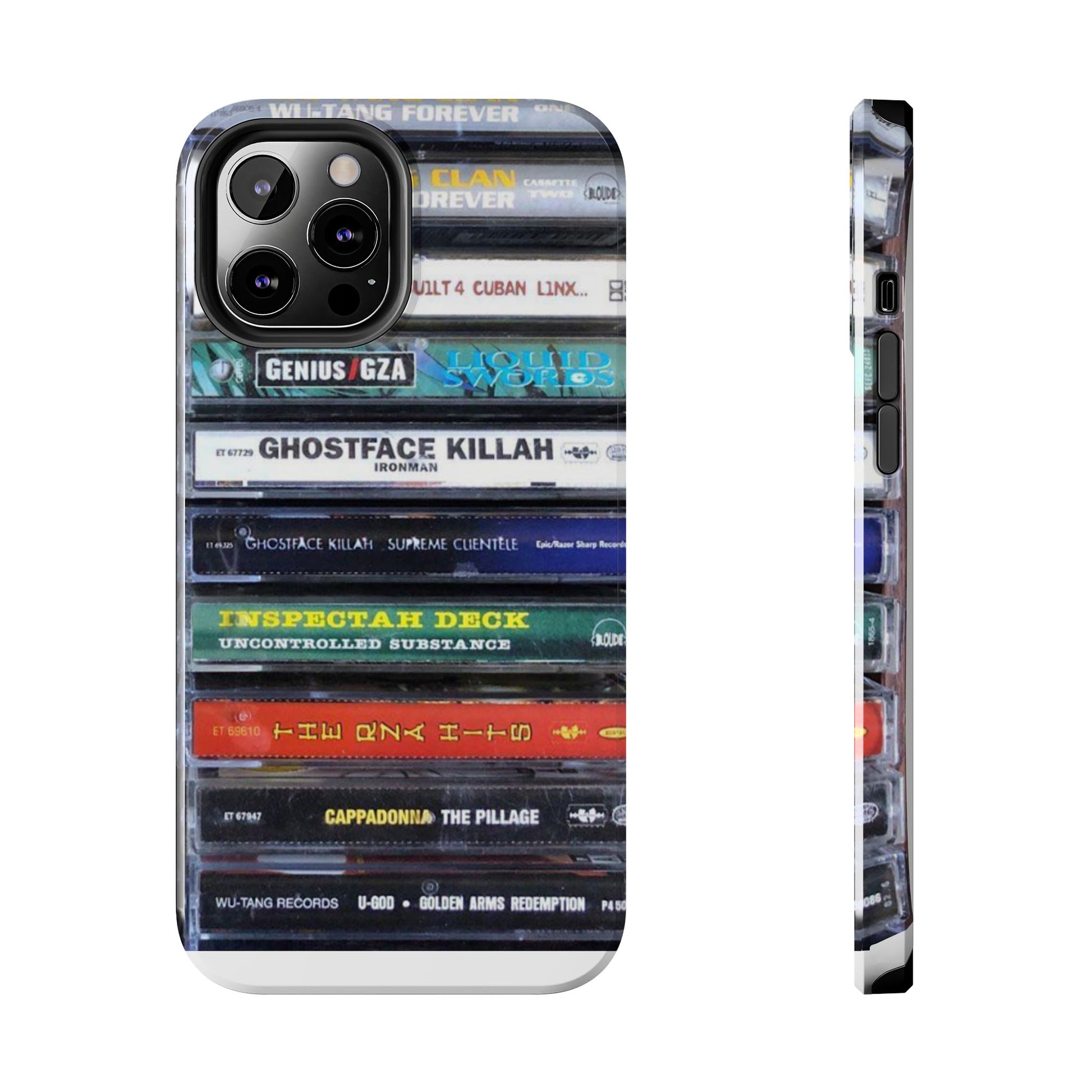 Hip Hop Music Cassette Phone Case | Tough Phone Covers for Music Lovers, Wu solo albums Gifts, Rap Phone Accessories
