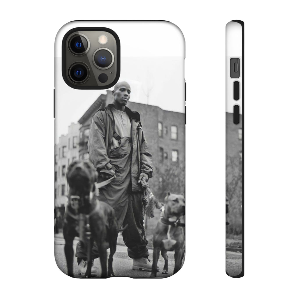 Black & White DMX Tough Phone Case, Urban Style Cover, Pet Lover Gift, Trendy Cell Phone Accessory, Durable Protection