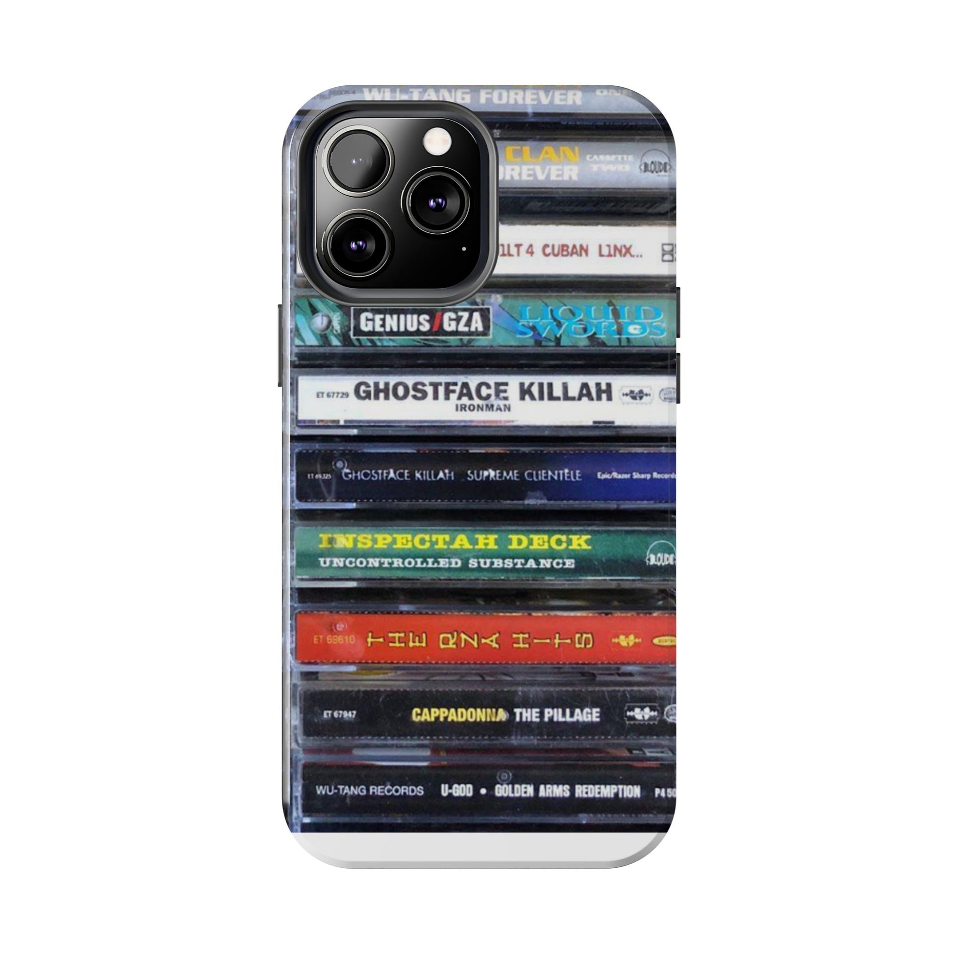 Hip Hop Music Cassette Phone Case | Tough Phone Covers for Music Lovers, Wu solo albums Gifts, Rap Phone Accessories
