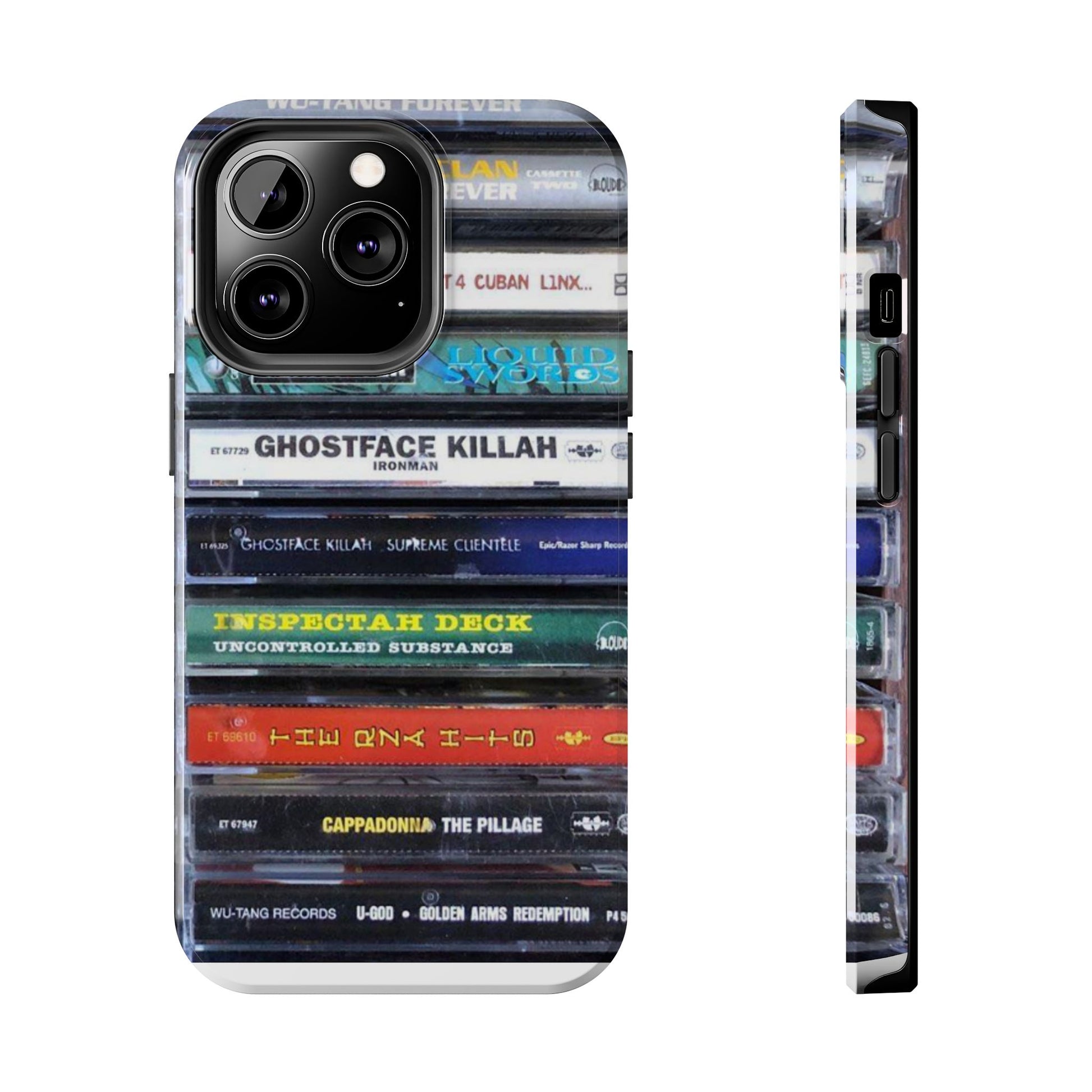 Hip Hop Music Cassette Phone Case | Tough Phone Covers for Music Lovers, Wu solo albums Gifts, Rap Phone Accessories