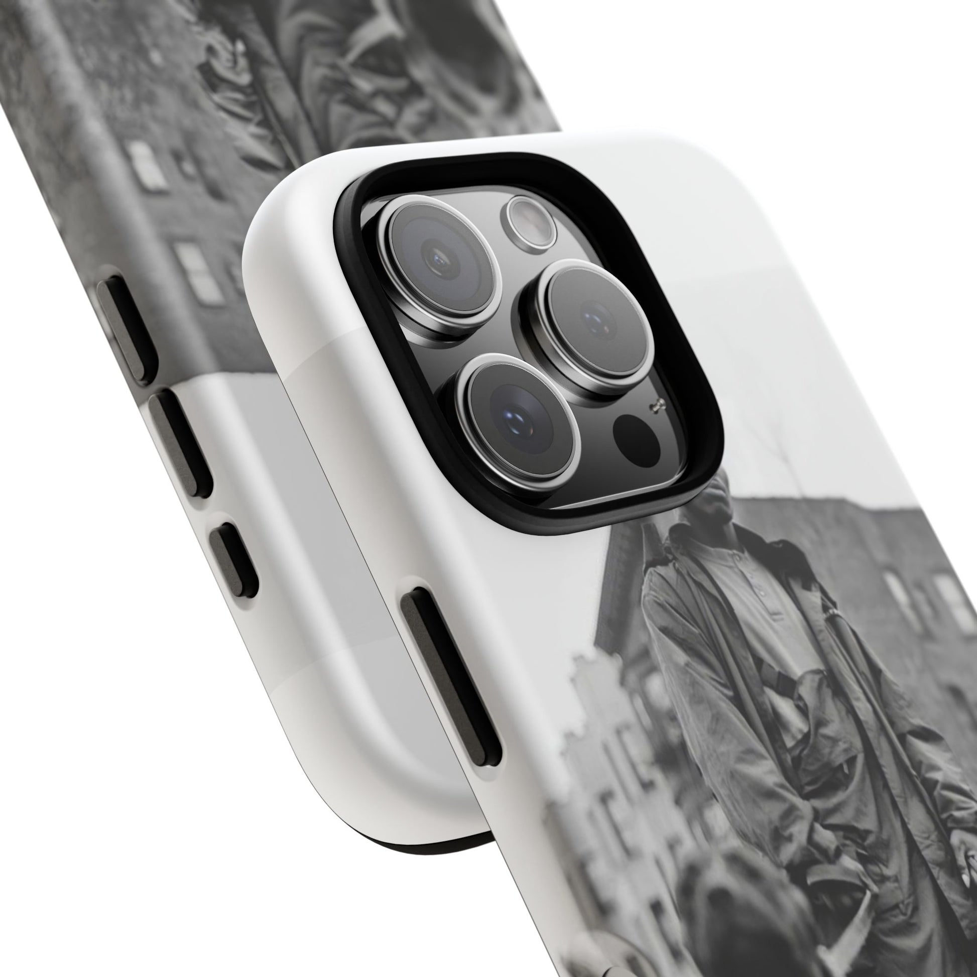 Black & White DMX Tough Phone Case, Urban Style Cover, Pet Lover Gift, Trendy Cell Phone Accessory, Durable Protection