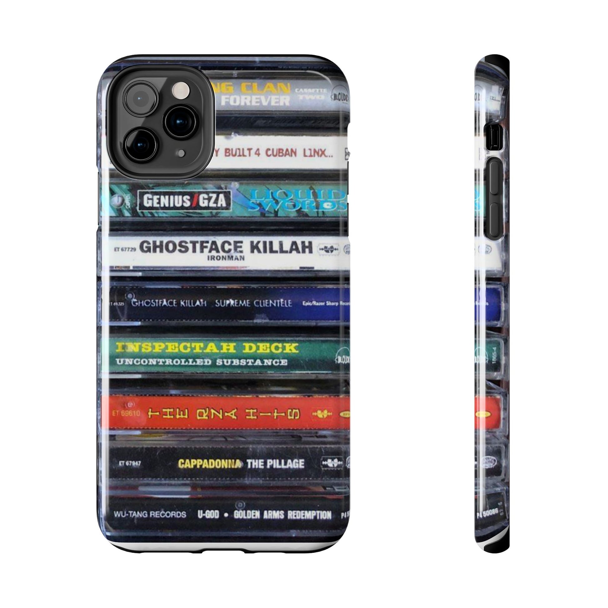 Hip Hop Music Cassette Phone Case | Tough Phone Covers for Music Lovers, Wu solo albums Gifts, Rap Phone Accessories