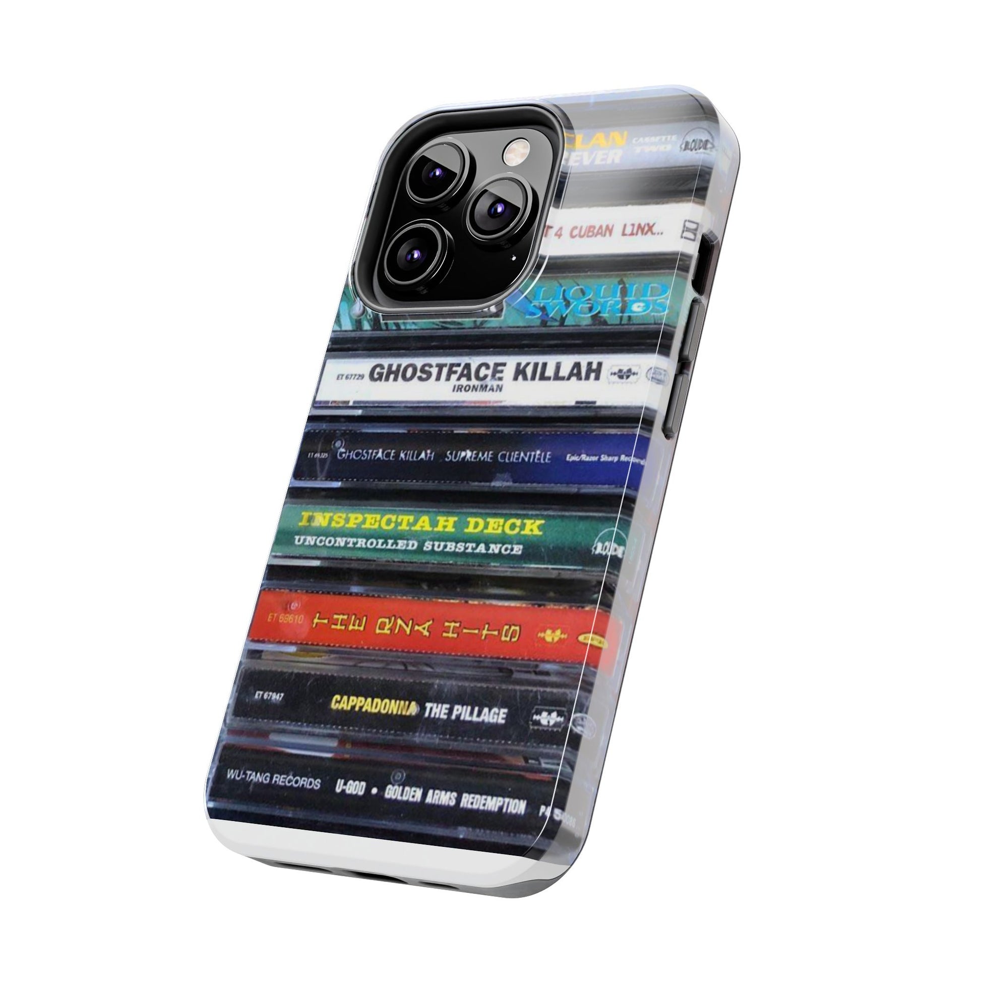 Hip Hop Music Cassette Phone Case | Tough Phone Covers for Music Lovers, Wu solo albums Gifts, Rap Phone Accessories