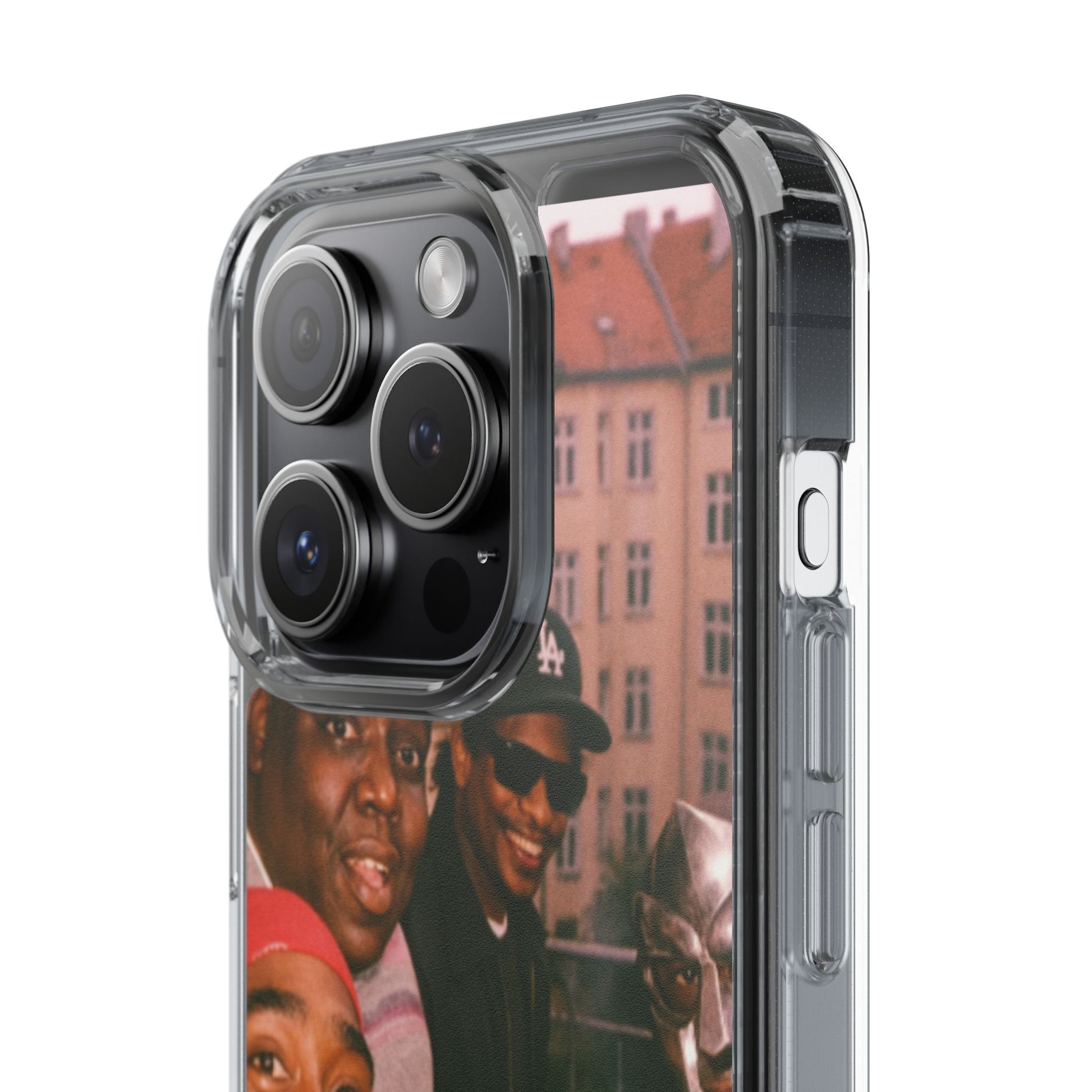 Hip-Hop Legends Clear Case for iPhone, Vintage Rapper Phone Cover, Clear TPU Case, Music Lover Gift, Pop Culture Accessories