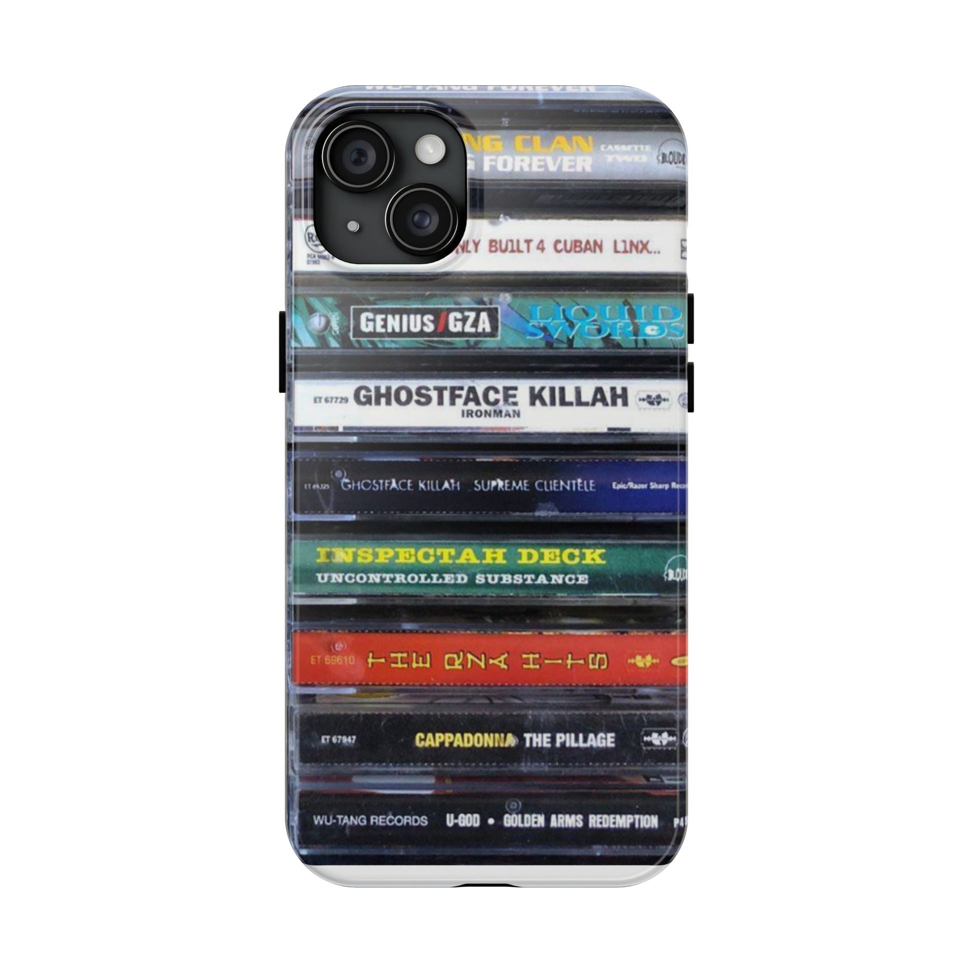 Hip Hop Music Cassette Phone Case | Tough Phone Covers for Music Lovers, Wu solo albums Gifts, Rap Phone Accessories