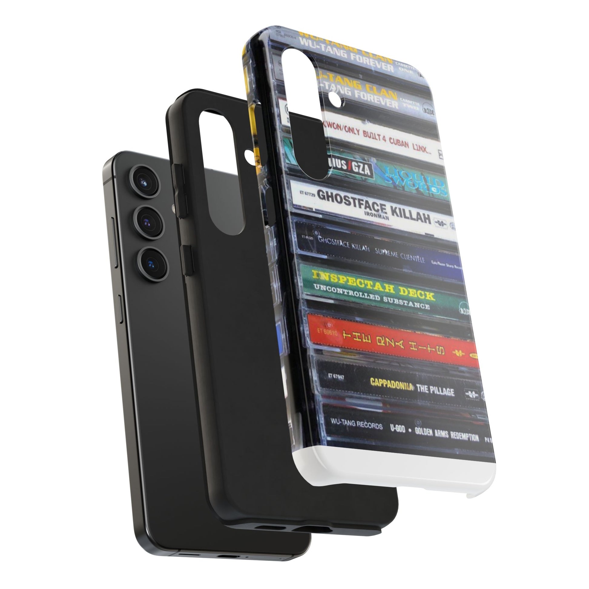 Hip Hop Music Cassette Phone Case | Tough Phone Covers for Music Lovers, Wu solo albums Gifts, Rap Phone Accessories